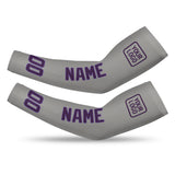 Custom Gray Purple Arm Sleeve