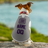 Custom Gray Purple Pet Vest