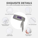 Custom Gray Purple Headband
