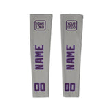 Custom Gray Purple Arm Sleeve