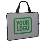 Custom Gray Emerald Green Laptop Bag