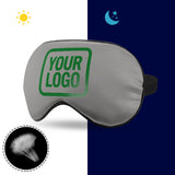 Custom Gray Emerald Green Sleep Mask