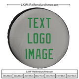 Custom Gray Emerald Green Truck Tires