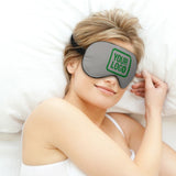 Custom Gray Emerald Green Sleep Mask
