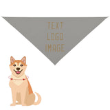 Custom Gray Light Khaki Pet Scarf