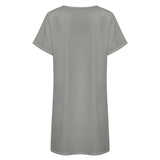 Custom Gray Light Khaki Nachthemd