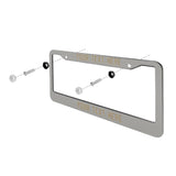 Custom Gray Light Khaki License Plate Frame