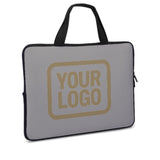 Custom Gray Light Khaki Laptop Bag