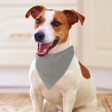 Custom Gray Light Khaki Pet Scarf
