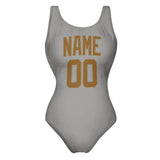 Custom Gray Khaki Swimsuit