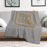 Custom Gray Light Khaki Blanket