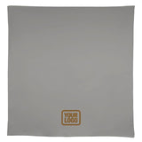 Custom Gray Light Khaki Square Table Cloth