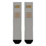 Custom Gray Khaki Knee-High Sock