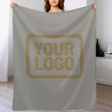 Custom Gray Light Khaki Blanket