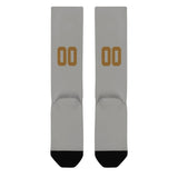 Custom Gray Khaki Knee-High Sock