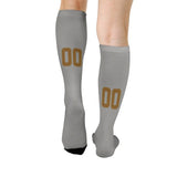 Custom Gray Khaki Knee-High Sock