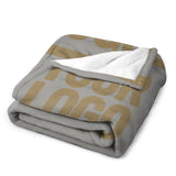 Custom Gray Light Khaki Blanket