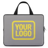 Custom Gray Light Yellow Laptop Bag