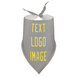 Custom Gray Light Yellow Pet Scarf