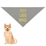 Custom Gray Light Yellow Pet Scarf