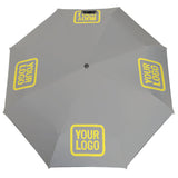 Custom Gray Light Yellow Automatic Umbrella