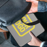 Custom Gray Light Yellow Laptop Bag