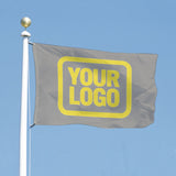 Custom Gray Light Yellow Flag