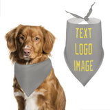 Custom Gray Light Yellow Pet Scarf