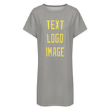 Custom Gray Light Yellow Nachthemd