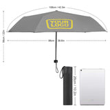 Custom Gray Light Yellow Automatic Umbrella