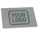Custom Gray Blue Green Flag