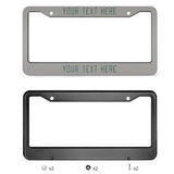 Custom Gray Blue Green License Plate Frame