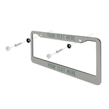 Custom Gray Blue Green License Plate Frame