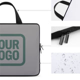 Custom Gray Blue Green Laptop Bag