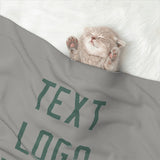 Custom Gray Blue Green Pet Blanket