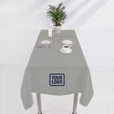 Custom Gray Blue Green Square Table Cloth