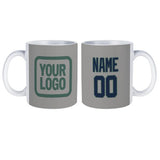 Custom Gray Blue Mug
