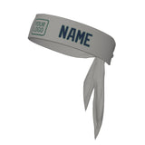 Custom Gray Blue Headband