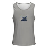 Custom Gray Blue Men's Tank Top