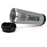 Custom Gray Blue Stainless Steel Water Cup