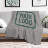 Custom Gray Blue Green Blanket