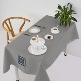 Custom Gray Blue Green Square Table Cloth