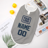 Custom Gray Blue Pet Vest