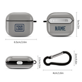 Custom Gray Blue AirPods Case (3rd Generation)