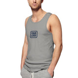 Custom Gray Blue Men's Tank Top