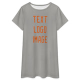 Custom Gray Orange Nachthemd