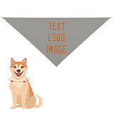 Custom Gray Orange Pet Scarf