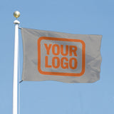 Custom Gray Orange Flag
