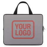 Custom Gray Copper Rose Laptop Bag