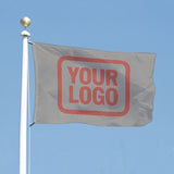 Custom Gray Copper Rose Flag